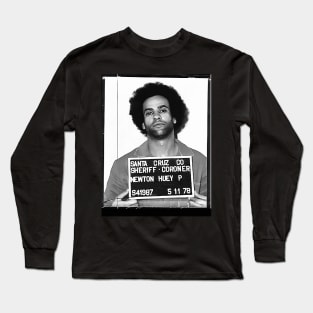 Huey Newton - MugShot Long Sleeve T-Shirt